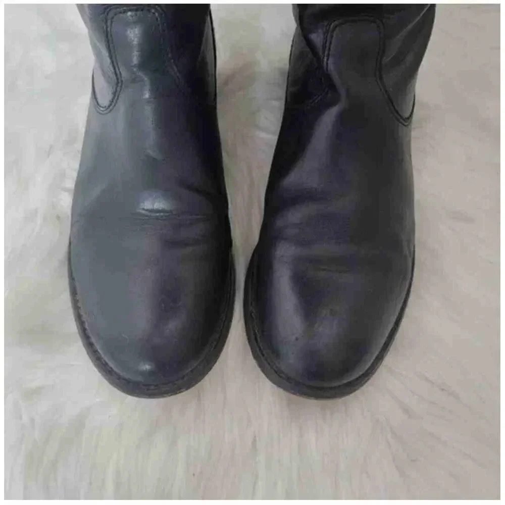 FRYE Women's Melissa Stud Back Zipper Black Riding Boots sz 7B